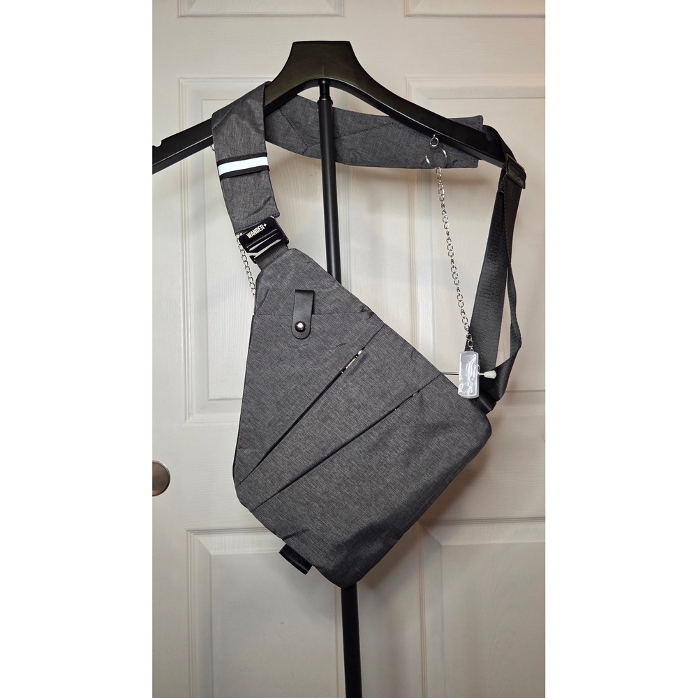 Wander+ Anti-Theft Sling Bag Heather Gray Crossbody Chest Pack Travel Bag